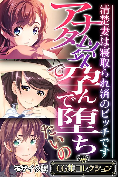 フルカラー-【アナタ以外で孕んで堕ちたいの 〜清楚妻は寝取られ済のビッチです〜【CG集コレクション】 モザイク版】大人のSEXY絵本